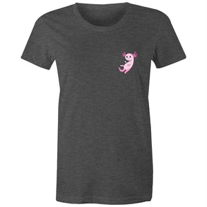 Women's Pink Pocket Print Creature T-shirt