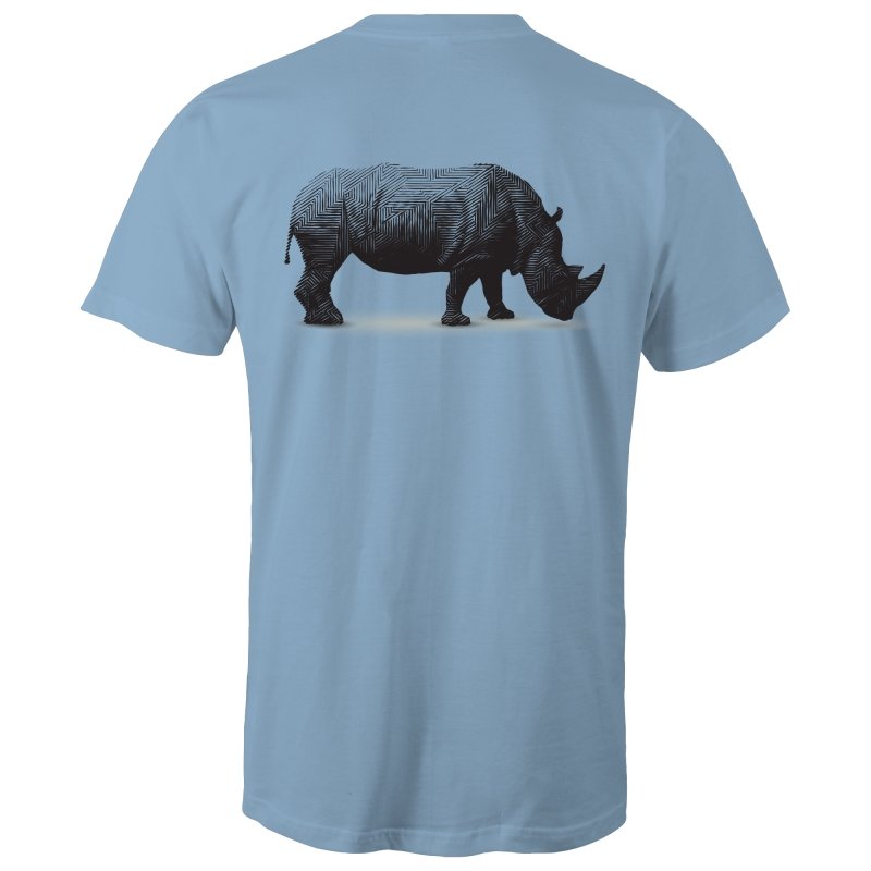 Men's Lineal Globe With Rhino Back T-shirt
