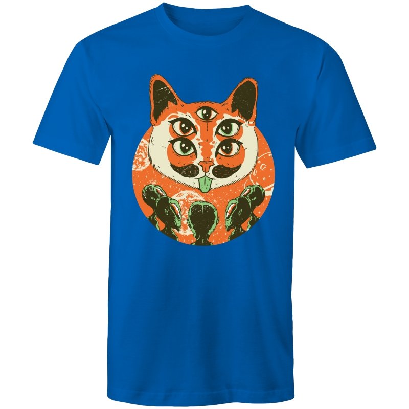 Men's Trippy Cat Alien T-shirt