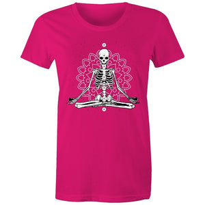 Women's Meditating Skeleton T-shirt