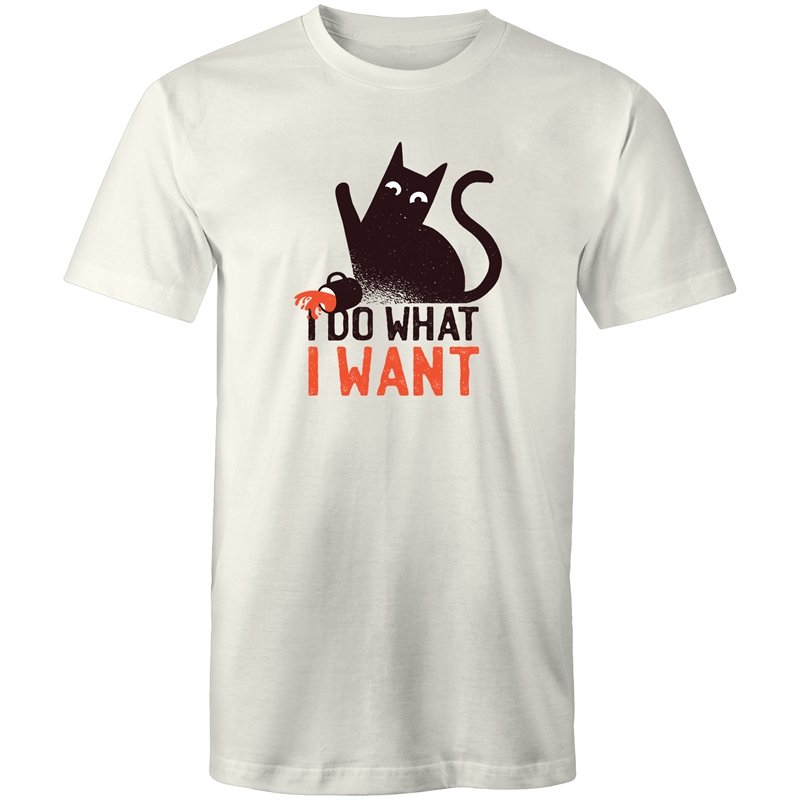 Men's Funny I Do What I Want Cat T-shirt