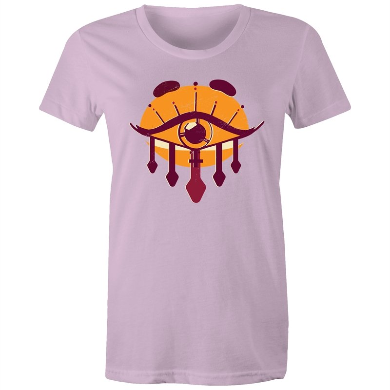 Women's Orange All Seeing Eye T-shirt