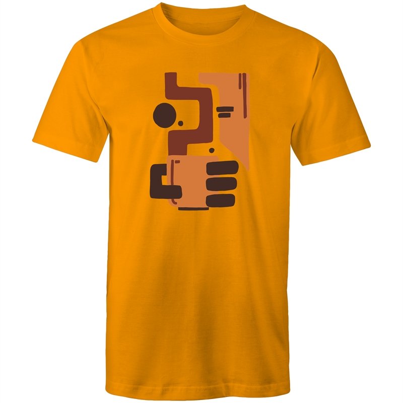 Men's Abstract Coffee T-shirt