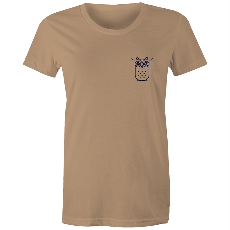 Women's Awake Owl Pocket T-shirt