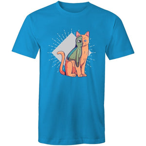 Men's Abstract Cat Alien T-shirt