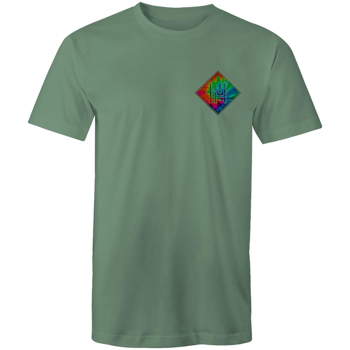 Men's Tie Dye Hippie House Pocket T-Shirt