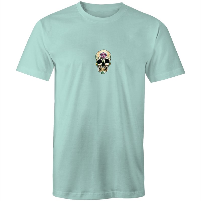 Men's Floral Flower Skull T-shirt