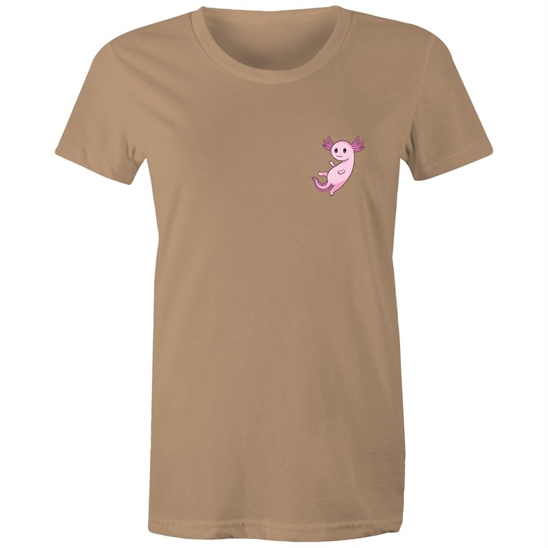 Women's Pink Pocket Print Creature T-shirt