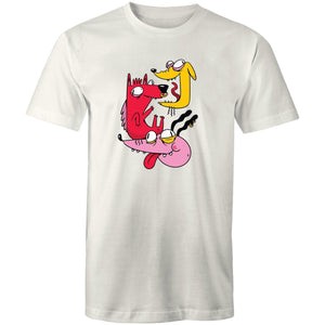 Men's Crazy Dogs Cartoon T-shirt