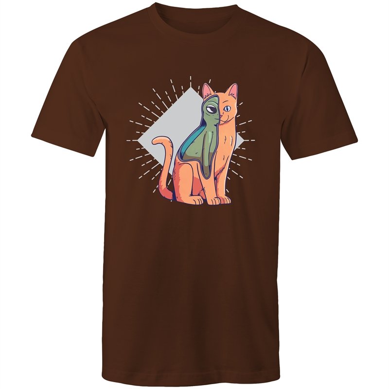 Men's Abstract Cat Alien T-shirt
