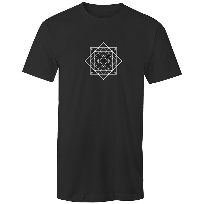 Men's Long Styled Skater Geometry T-shirt