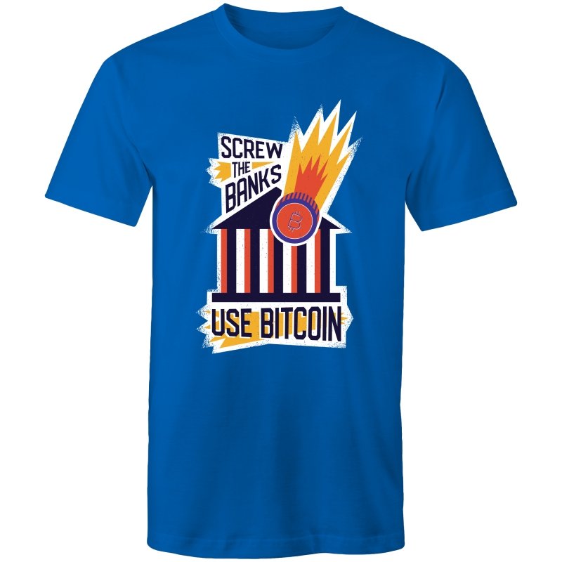 Men's Screw The Banks Use Bitcoin T-shirt