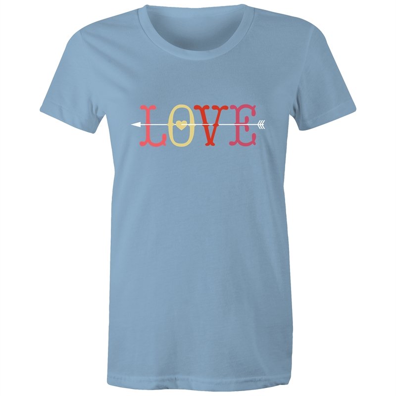 Women's Love With Cupid Arrow T-shirt