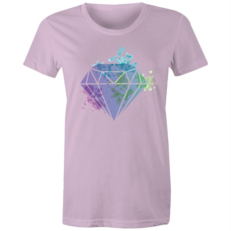 Women's Watercolour Diamond T-shirt