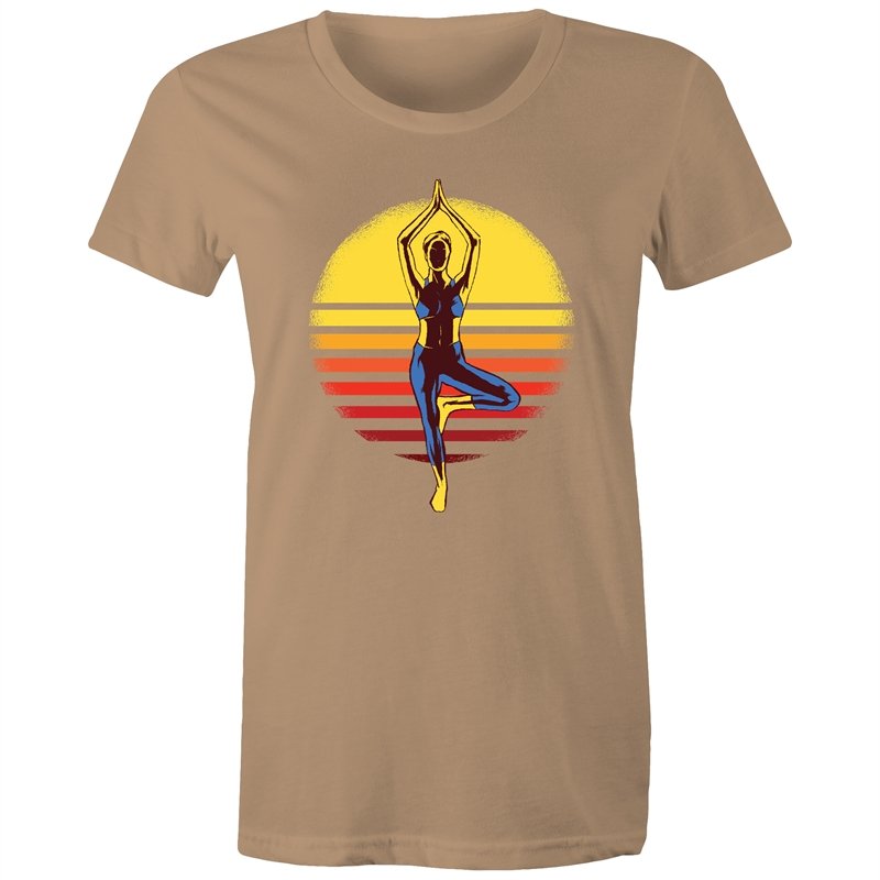 Women's Yoga Sunset T-shirt