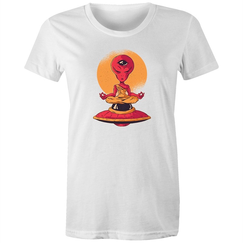 Women's Meditating Alien T-shirt