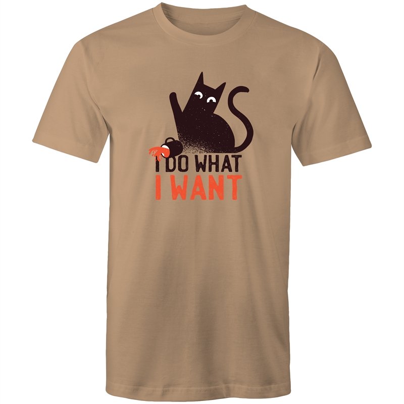 Men's Funny I Do What I Want Cat T-shirt