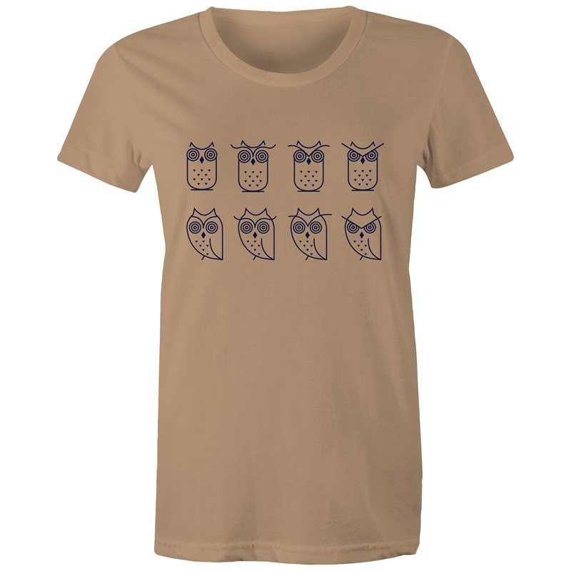 Women's Owl Emotions T-shirt