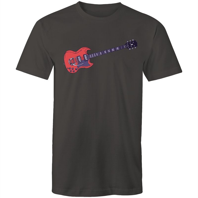 Men's Red Guitar T-shirt