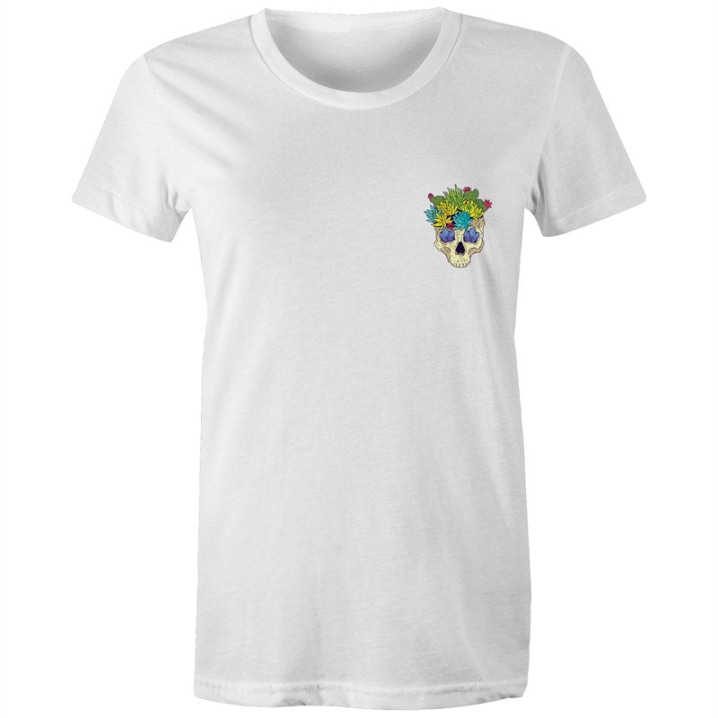 Women's Cactus Skull Pocket T-shirt