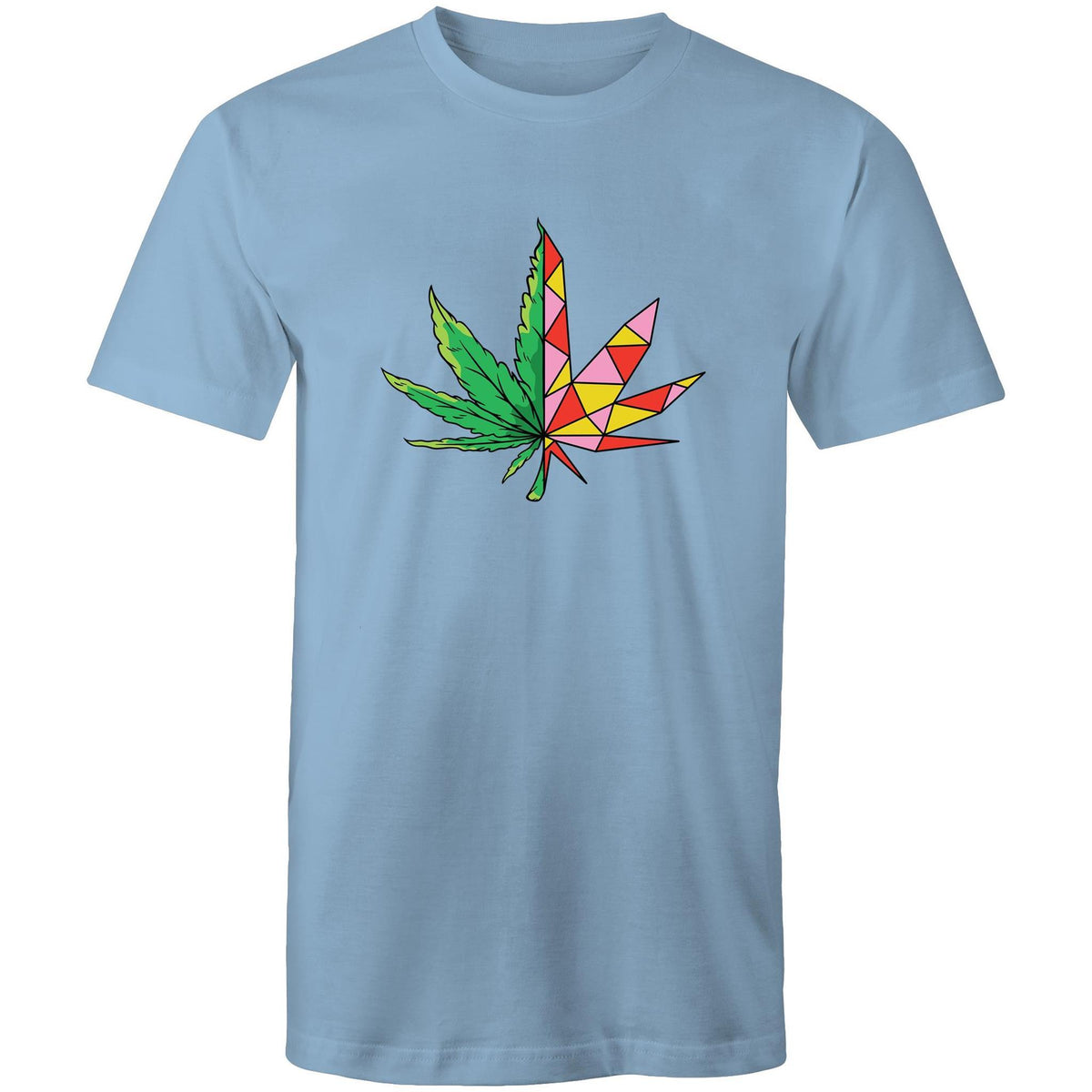 Men's Geometric Hemp Leaf T-shirt