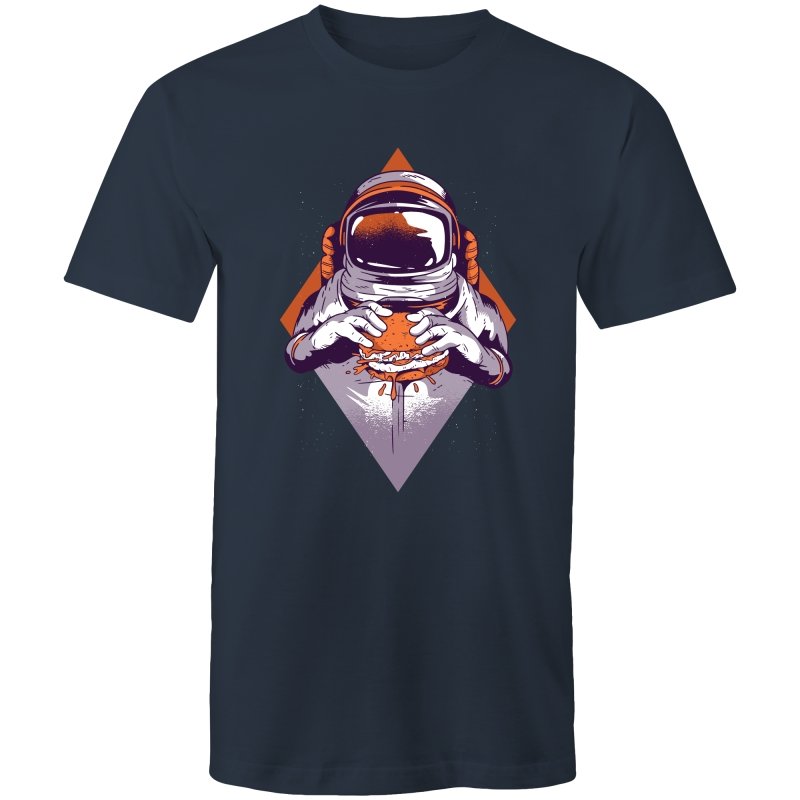 Men's Burger Eating Astronaut T-shirt