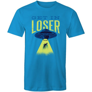 Men's Funny Get In Loser Alien T-shirt