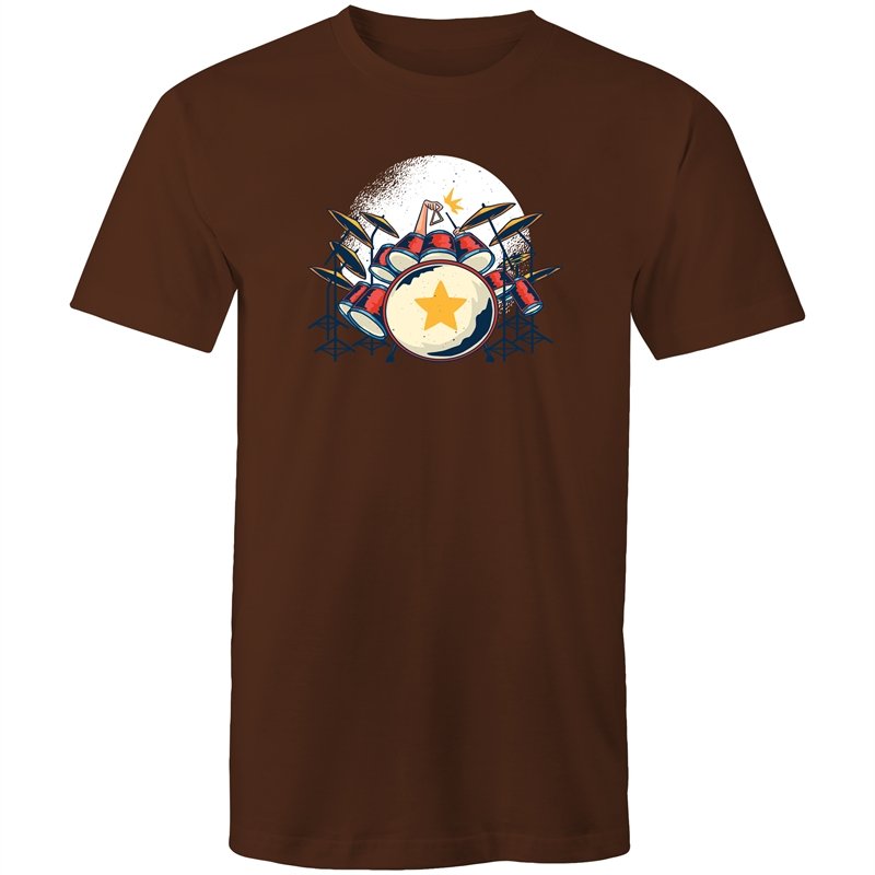 Men's Drum Kit Triangle T-shirt