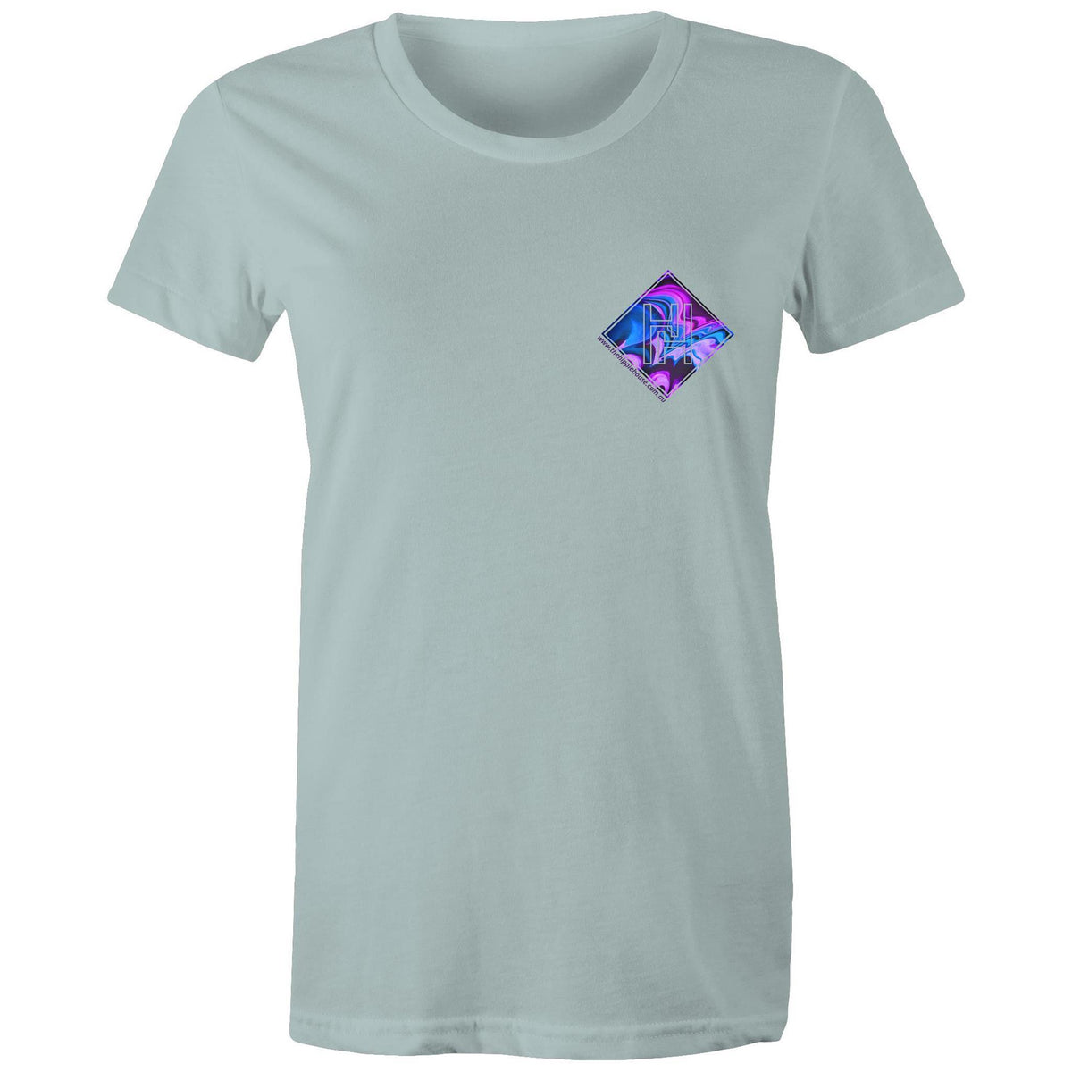 Women's Purple Waves Pocket Tee - The Hippie House