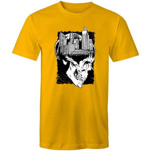 Men's City Skull Creative T-shirt