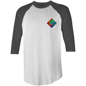 Tie Dye Hippie House Pocket 3/4 Sleeve T-Shirt