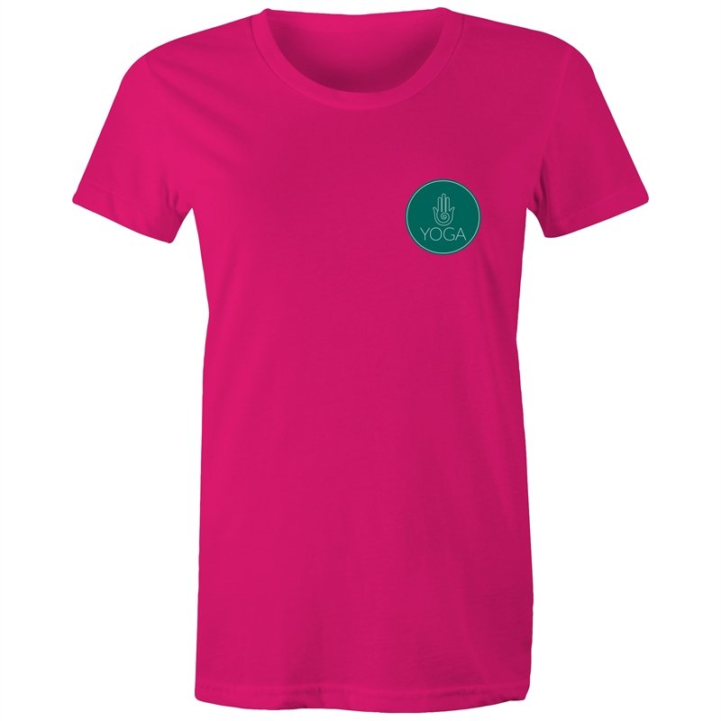 Women's Yoga Logo Pocket Print T-shirt