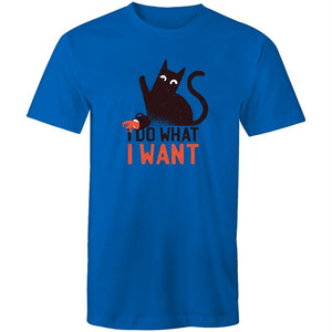 Men's Funny I Do What I Want Cat T-shirt
