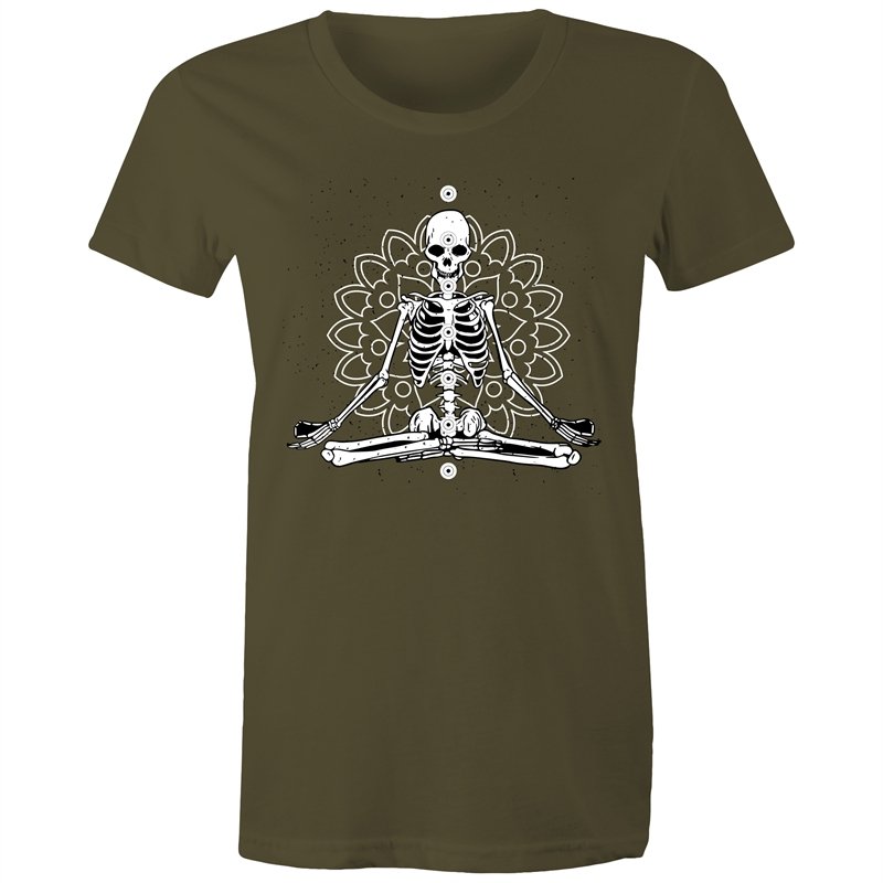 Women's Meditating Skeleton T-shirt