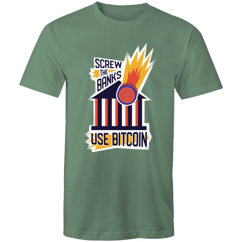 Men's Screw The Banks Use Bitcoin T-shirt