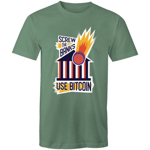 Men's Screw The Banks Use Bitcoin T-shirt