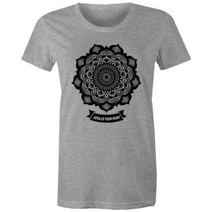 Women's Mandala Open Up Your Heart T-shirt