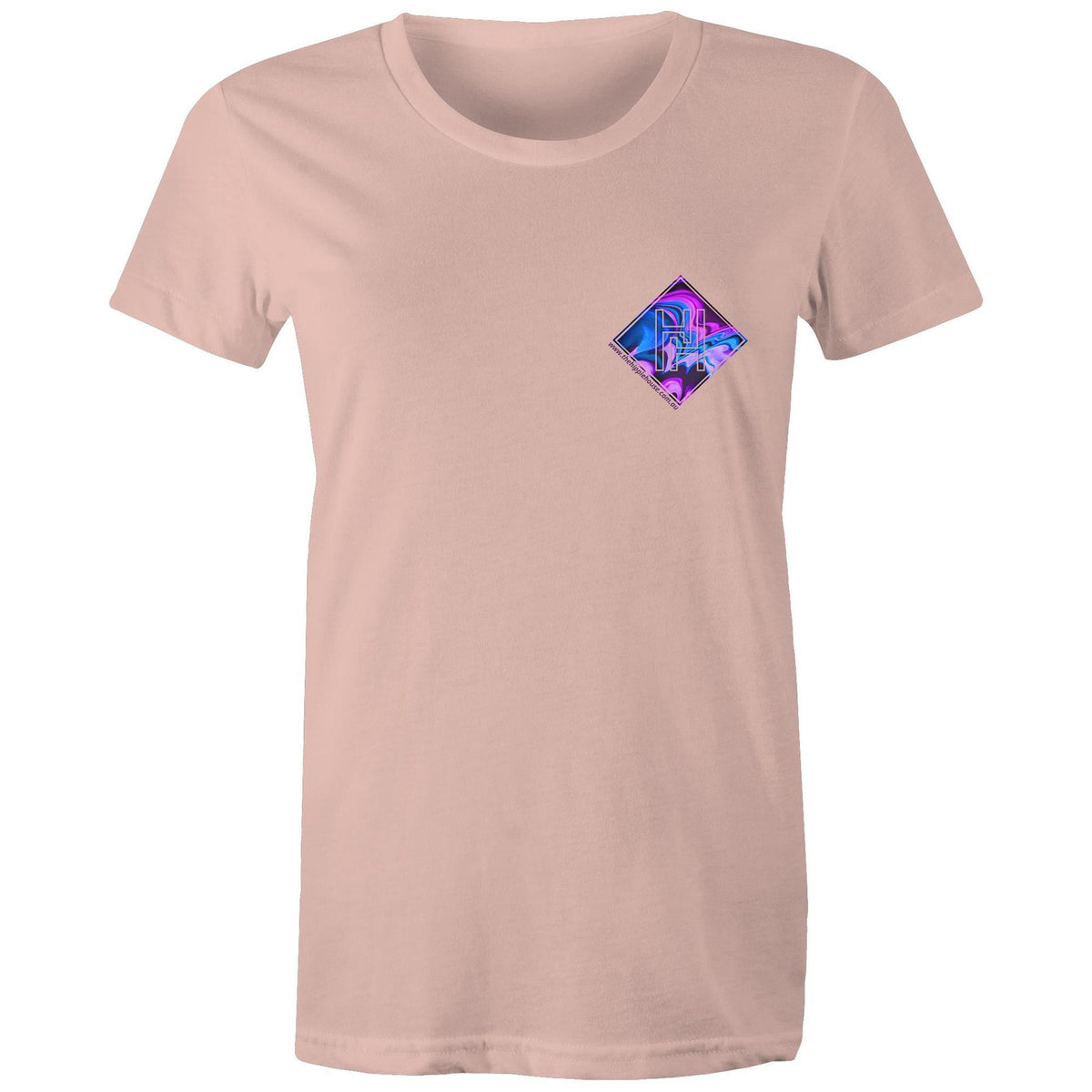 Women's Purple Waves Pocket Tee