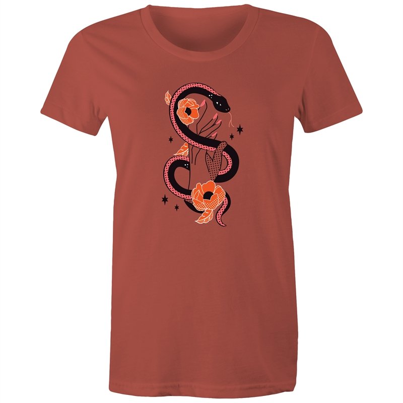 Women's Caduceus Hand Styled T-shirt