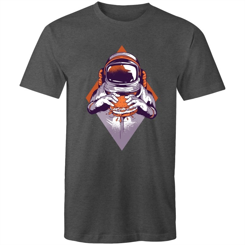 Men's Burger Eating Astronaut T-shirt