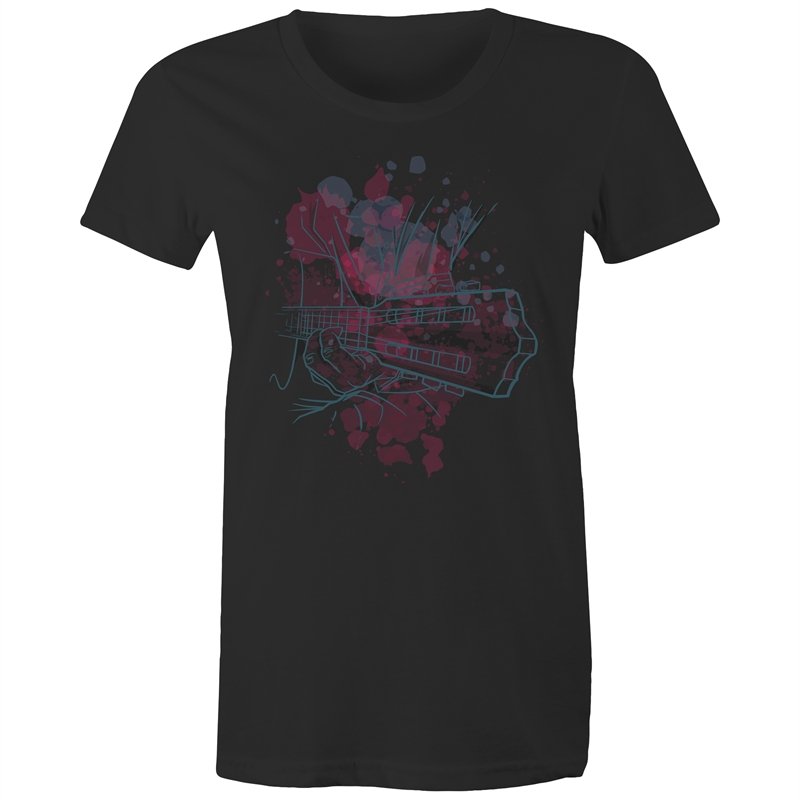 Women's Watercolour Guitar T-shirt