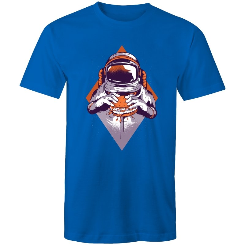 Men's Burger Eating Astronaut T-shirt
