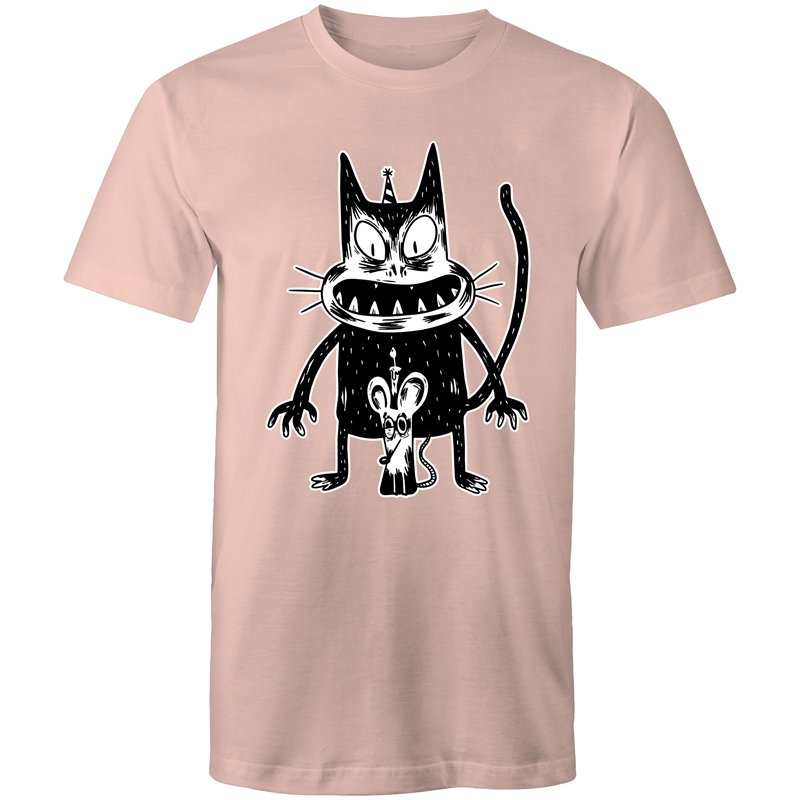 Men's Angry Cat Birthday Printed T-shirt