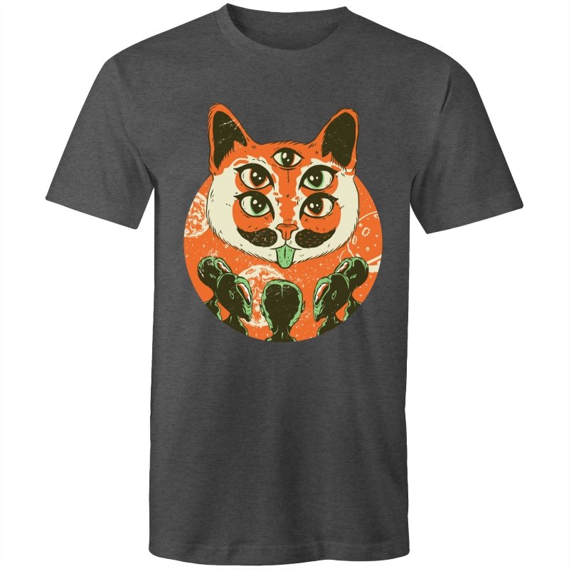 Men's Trippy Cat Alien T-shirt