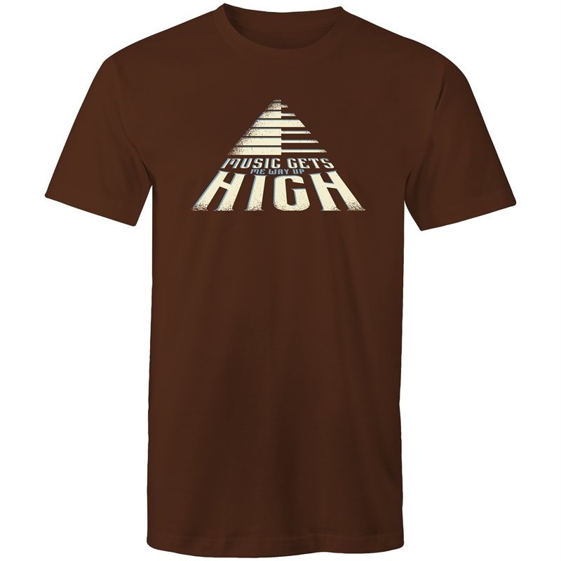 Men's Music Gets Me Way Up High T-shirt