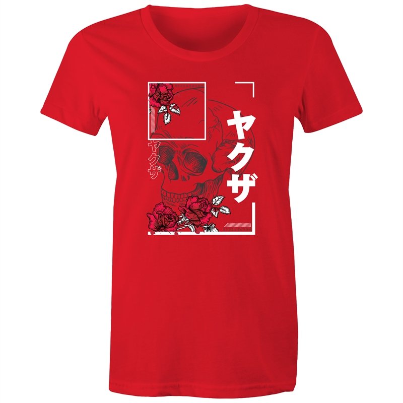 Women's Japanese Styled Skull T-shirt