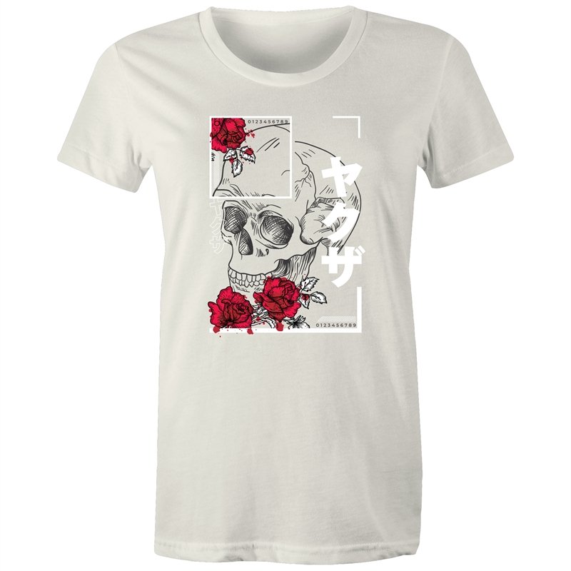 Women's Japanese Styled Skull T-shirt