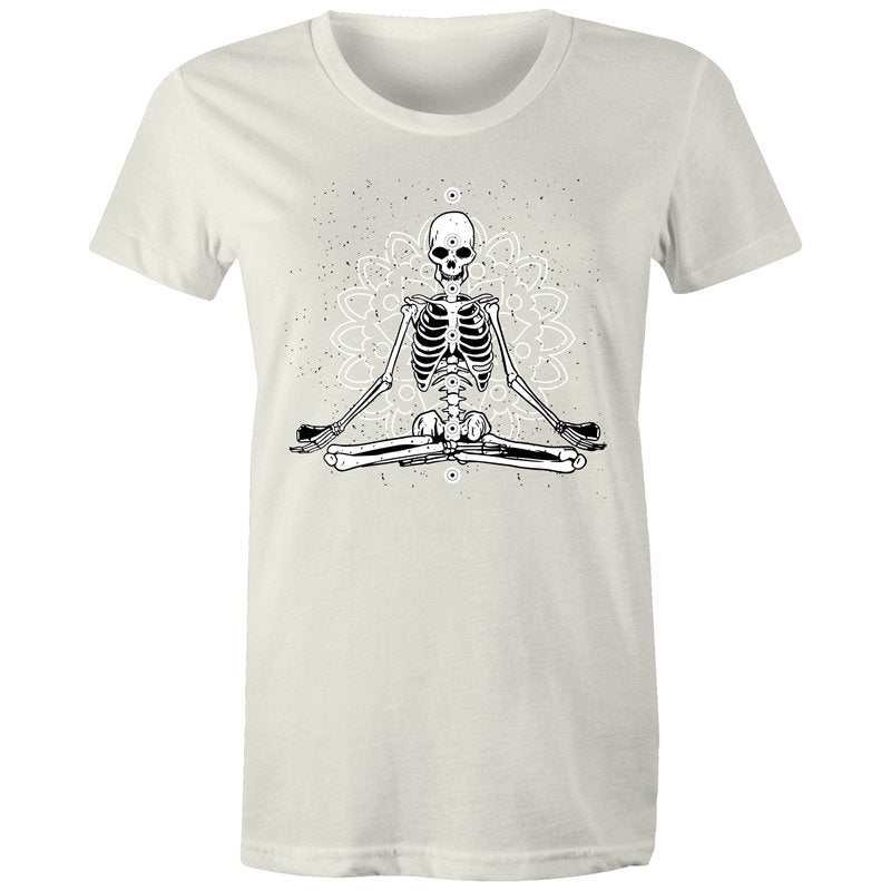 Women's Meditating Skeleton T-shirt