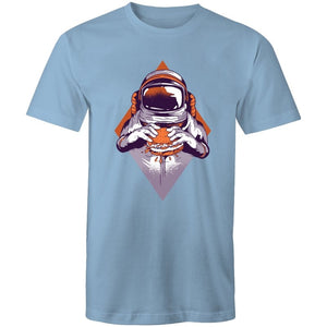 Men's Burger Eating Astronaut T-shirt