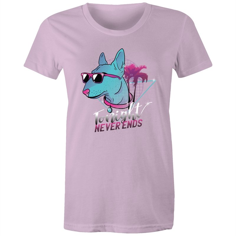 Women's Retro Tonight Never Ends T-shirt